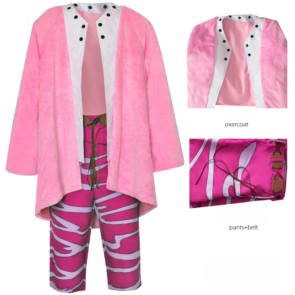 Anime One Piece Donquixote Doflamingo Cosplay Costume