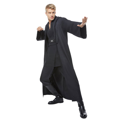 Movie Star Wars Anakin Skywalker Cosplay Costume Only Black Cloak Outfits Halloween Carnival Suit