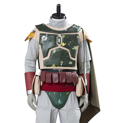 TV Series The Mando Season 2 Boba Fett Men Green Uniform Outfit Cosplay Costume Halloween Carnival Suit