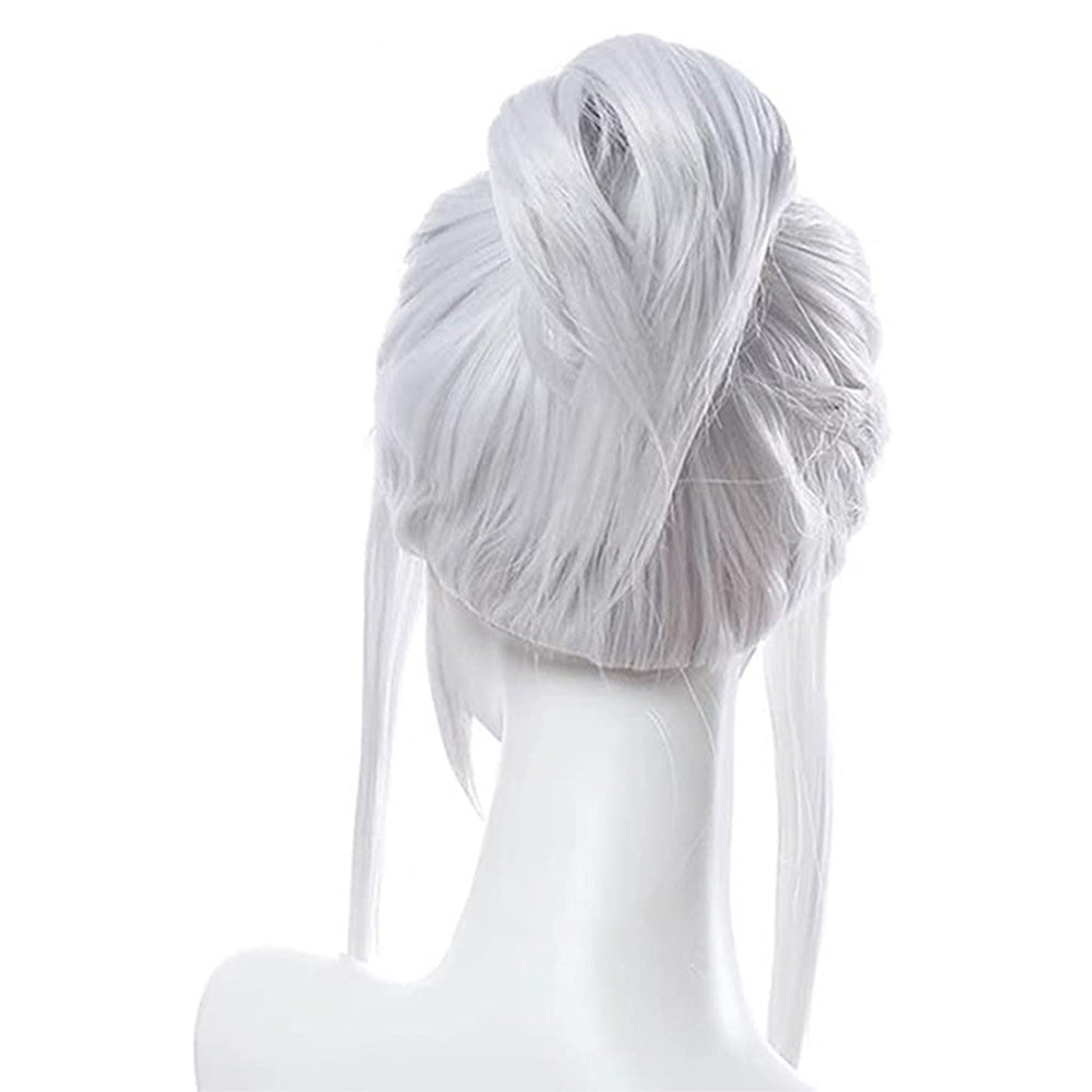 Game Valorant JETT  Cosplay Wig Heat Resistant Synthetic Hair