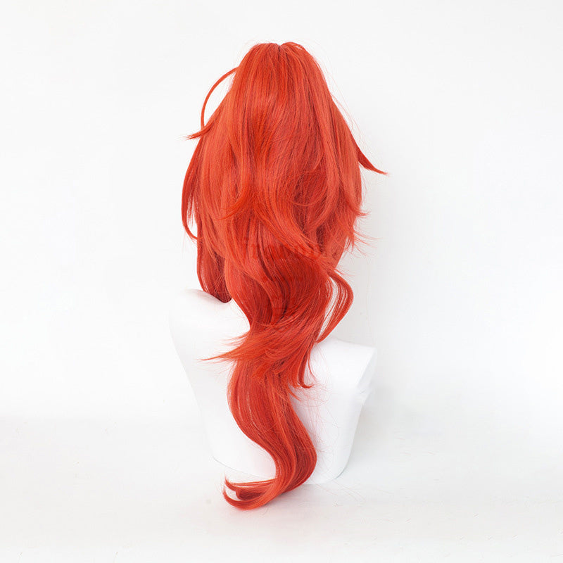 Genshin Impact Diluc Red Cosplay Wig