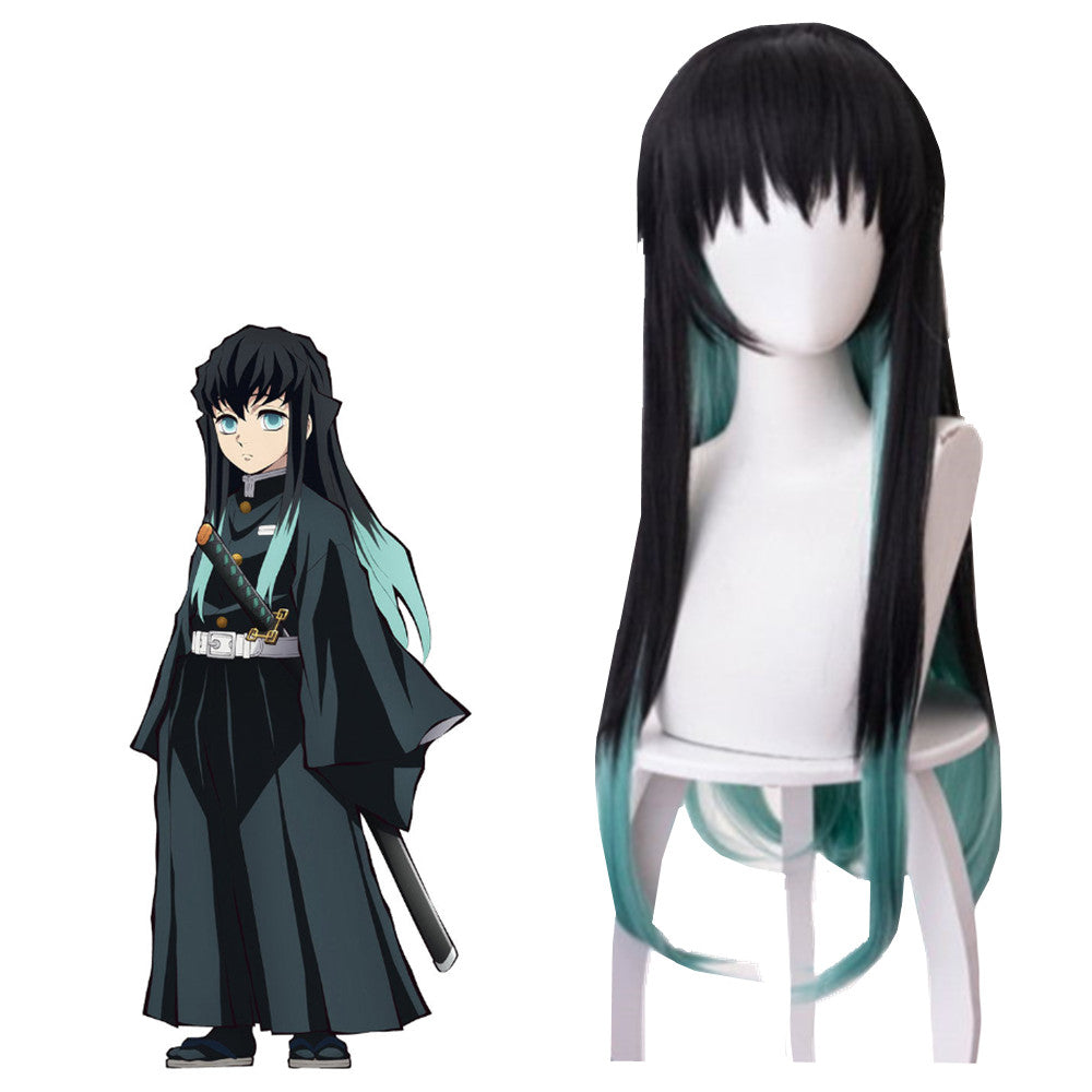 Anime Demon Slayer Tokitou Cosplay Wig Halloween Party Props