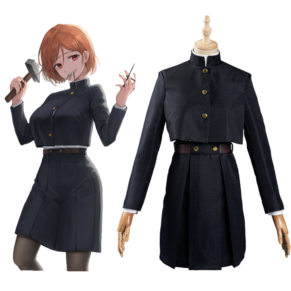 Anime Jujutsu Kaisen Kugisaki School Uniform Outfit Halloween Carnival Suit Cosplay Costume