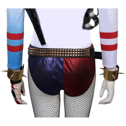 Movie Suicide Squad T-shirt Pants Outfit Harleen Quinzel/Harley Quinn Halloween Carnival Suit Cosplay Costume