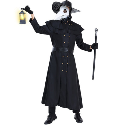 Medieval Retro Plague Doctor Costume Beak Crow Long Mouth Mask Clothing