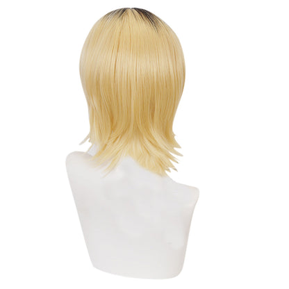 Anime Haikyuu!! Kenma Yellow Short Hair Cosplay Wig Halloween Carnival Props