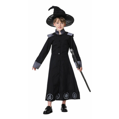 Halloween Parent-Child Group Witch Wizard Black Magic Performance Cosplay Costumes