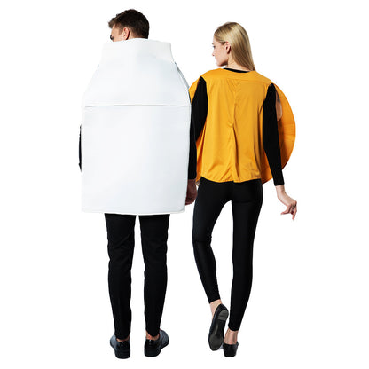 Halloween Couples Role-Playing Costume Milk Cookie Combination Suit for Party Stage Performance