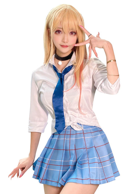 Anime Marin Kitagawa Cosplay Costume School Uniform Skirt Outfits Halloween Carnival Suit