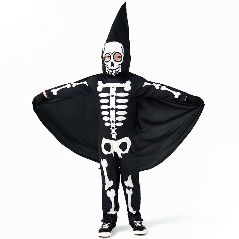 Halloween Costume Children's Performance Skull Cosplay Costume Bone Ghost Party