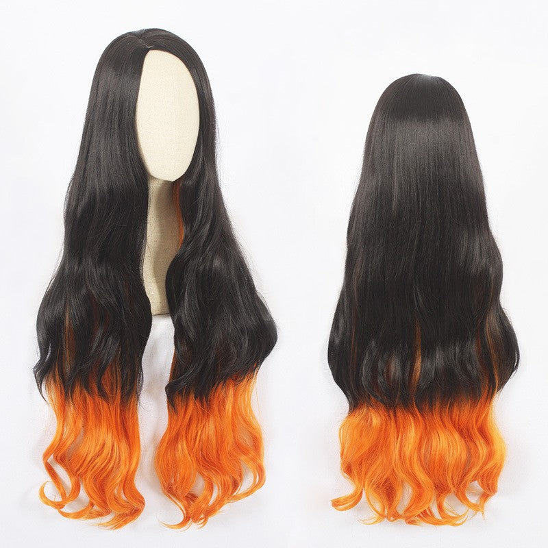 Anime Demon Slayer Kamado Nezuko Cosplay Wig Halloween Party Props