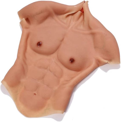 Realistic Silicone Muscle Body Suit with Zipper – Small Size