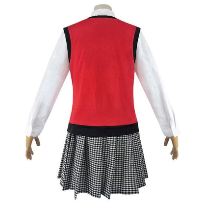 Anime Kakegurui Women School Uniform Outfit Midari Ikishima Halloween Carnival Suit Cosplay Costume