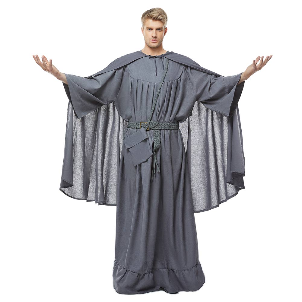 TV Series The Lord Of The Rings Grey Cape Cosplay Costume  Halloween Carnival Suit