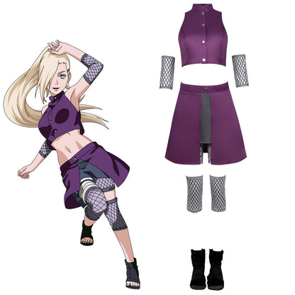 Anime Naruto Yamanaka Ino Cosplay Suit for Halloween Party