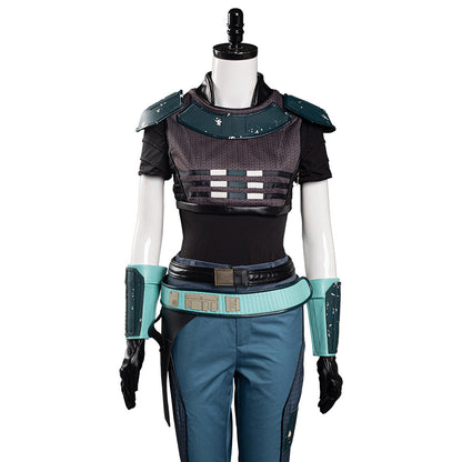 TV Series The Book Of Boba Fett Cara Dune Blue Uniform Outfit Cosplay Costume Halloween Carnival Suit