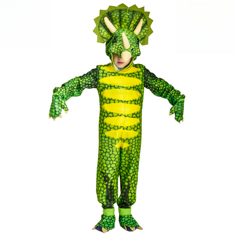 Children Dinosaur Performance Costume Halloween Masquerade Cos Dinosaur Cosplay Stage Party Clothes