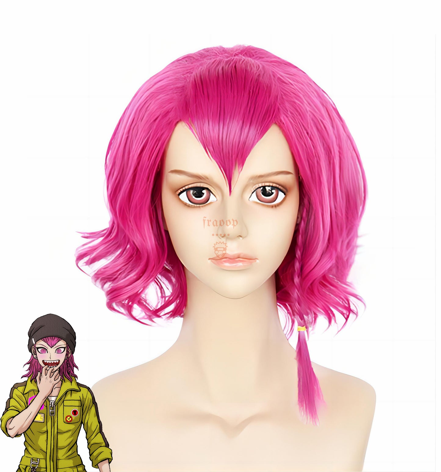 Danganronpa Kazuichi Souda Rose Red Cosplay Wigs