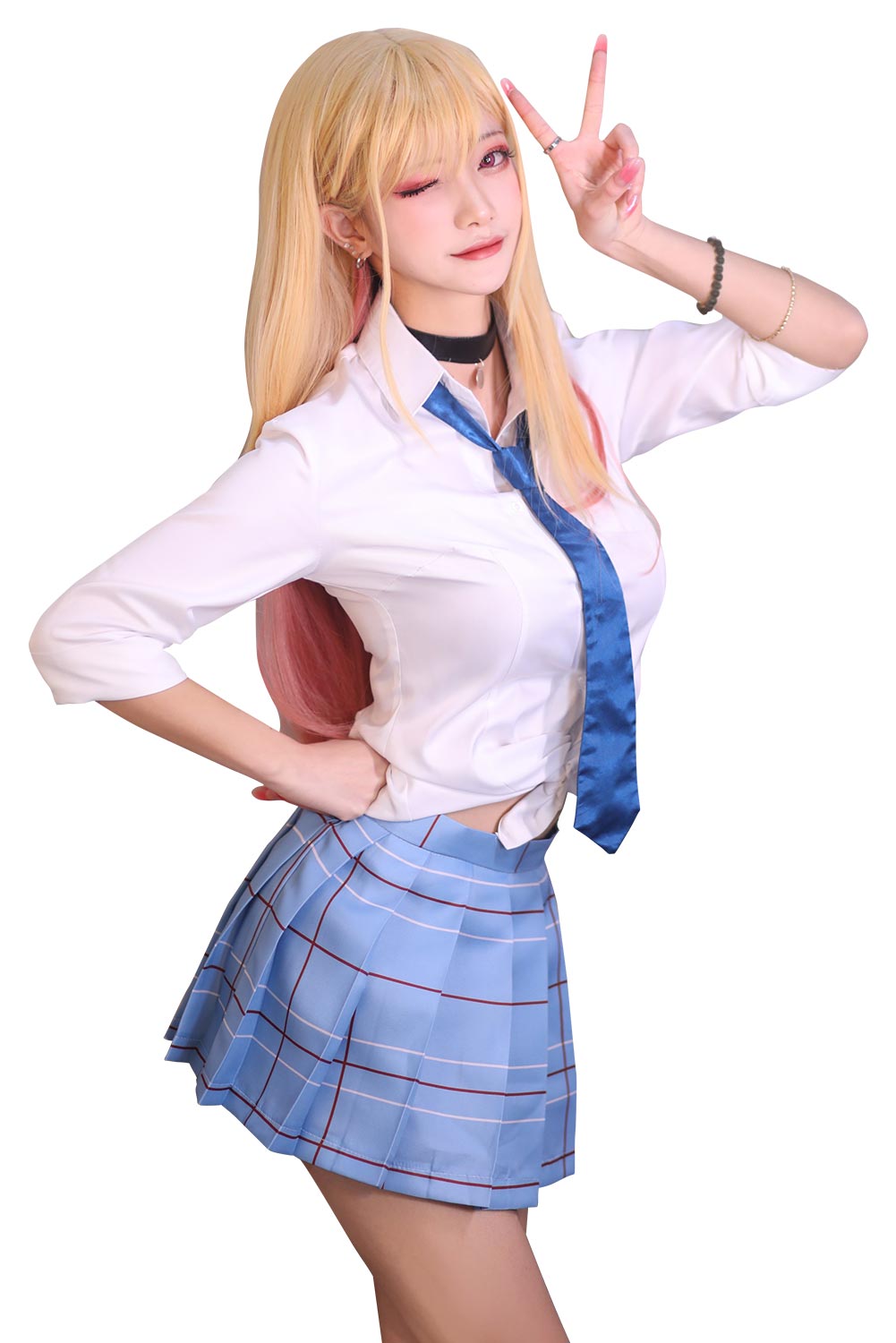 Anime Marin Kitagawa Cosplay Costume School Uniform Skirt Outfits Halloween Carnival Suit