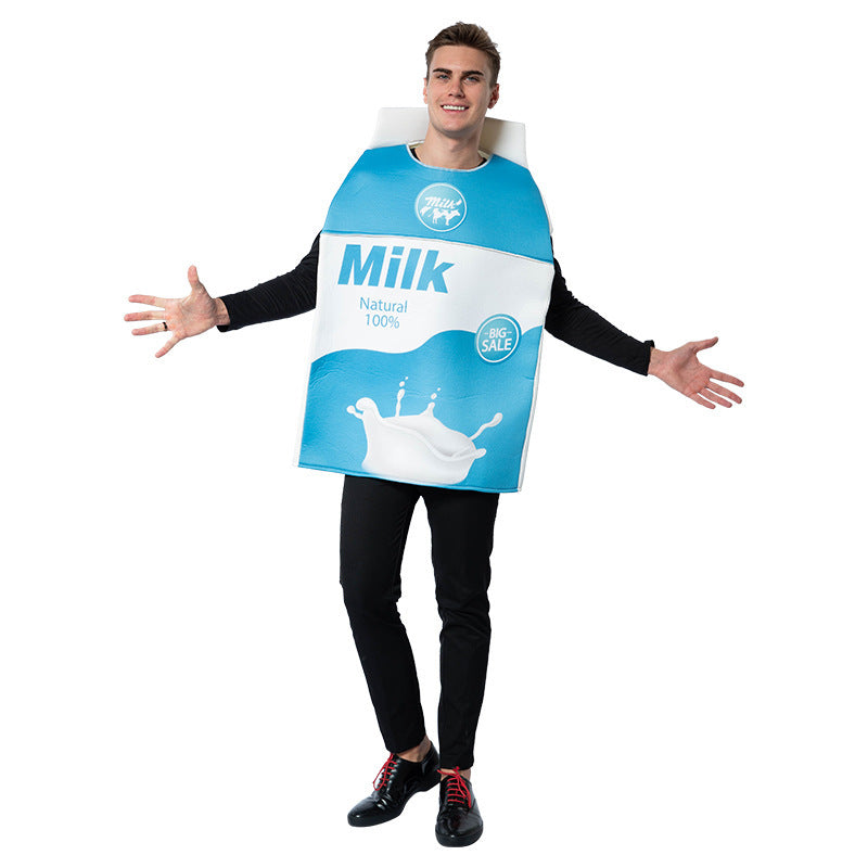 Halloween Couples Role-Playing Costume Milk Cookie Combination Suit for Party Stage Performance