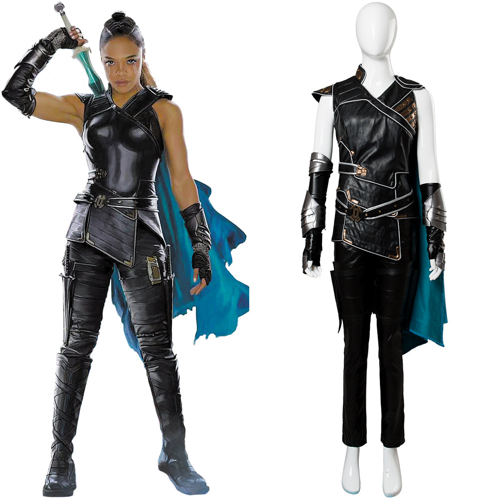 Movie Thor Ragnarok Valkyrie Costume Whole Set Female Halloween Cosplay Outfit