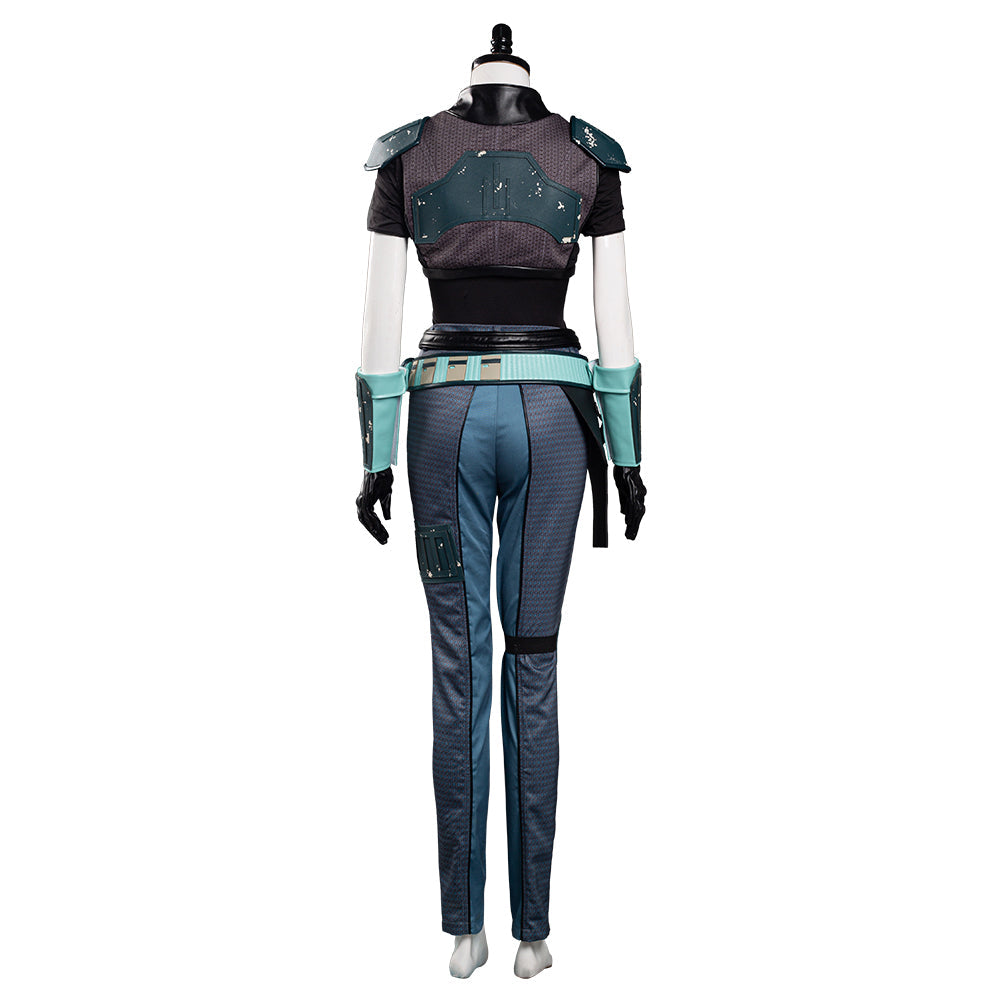 TV Series The Book Of Boba Fett Cara Dune Blue Uniform Outfit Cosplay Costume Halloween Carnival Suit