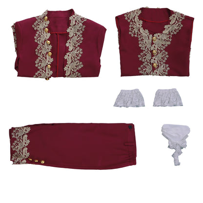 Medieval Court Prince Noble Embroidered Suit