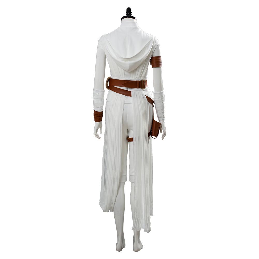 Movie Star Wars The Rise of Skywalker Rey Cosplay Costume Halloween Carnival Suit