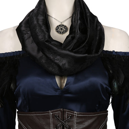 TV Series The Witcher 3: Wild Hunt Top Skirt Outfit Yennefer Halloween Carnival Suit Cosplay Costume