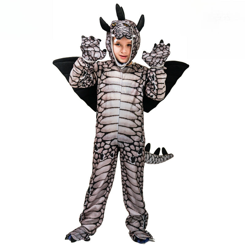 Children Dinosaur Performance Costume Halloween Masquerade Cos Dinosaur Cosplay Stage Party Clothes