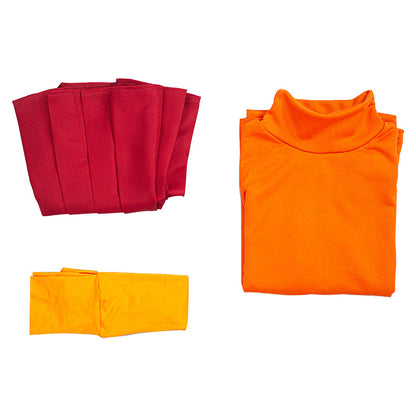 Scooby-Doo Uniform Outfit Velma Dinkley Halloween Carnival Costume Cosplay Costume