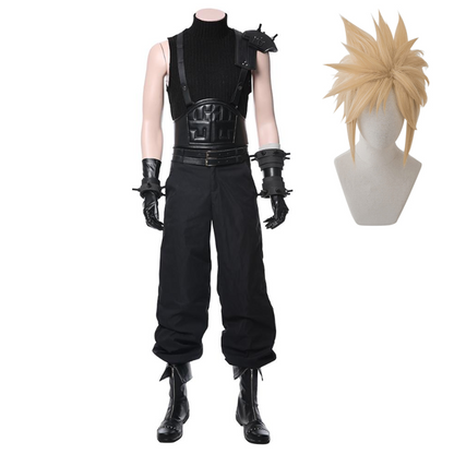 Game Final Fantasy VII Remake Version Cloud Strife Cosplay Costume Halloween Carnival Suit