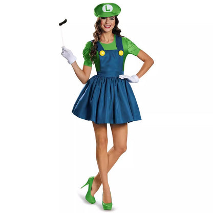 Halloween Couple Suits Super Mario Cosplay Costumes