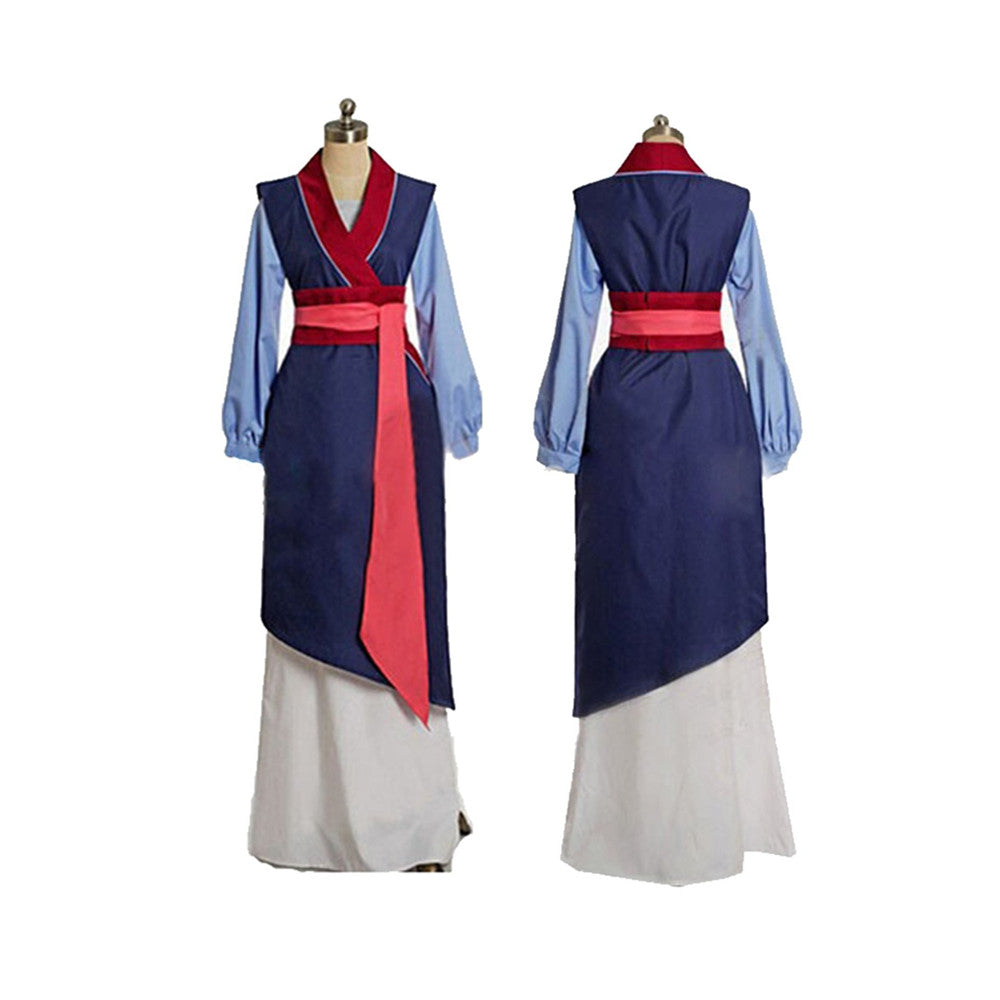 Movie Mulan Hua Mulan Cosplay Costume Chinese Traditional Dress Halloween Carnival