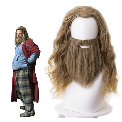 Movie Avengers Endgame Fat Thor Cosplay Wig