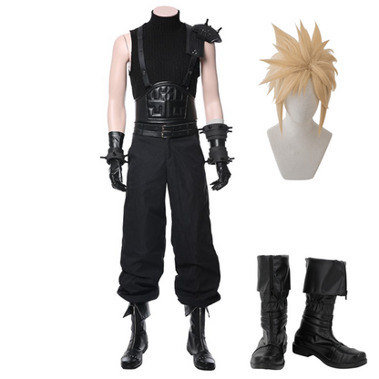 Game Final Fantasy VII Remake Version Cloud Strife Cosplay Costume Halloween Carnival Suit