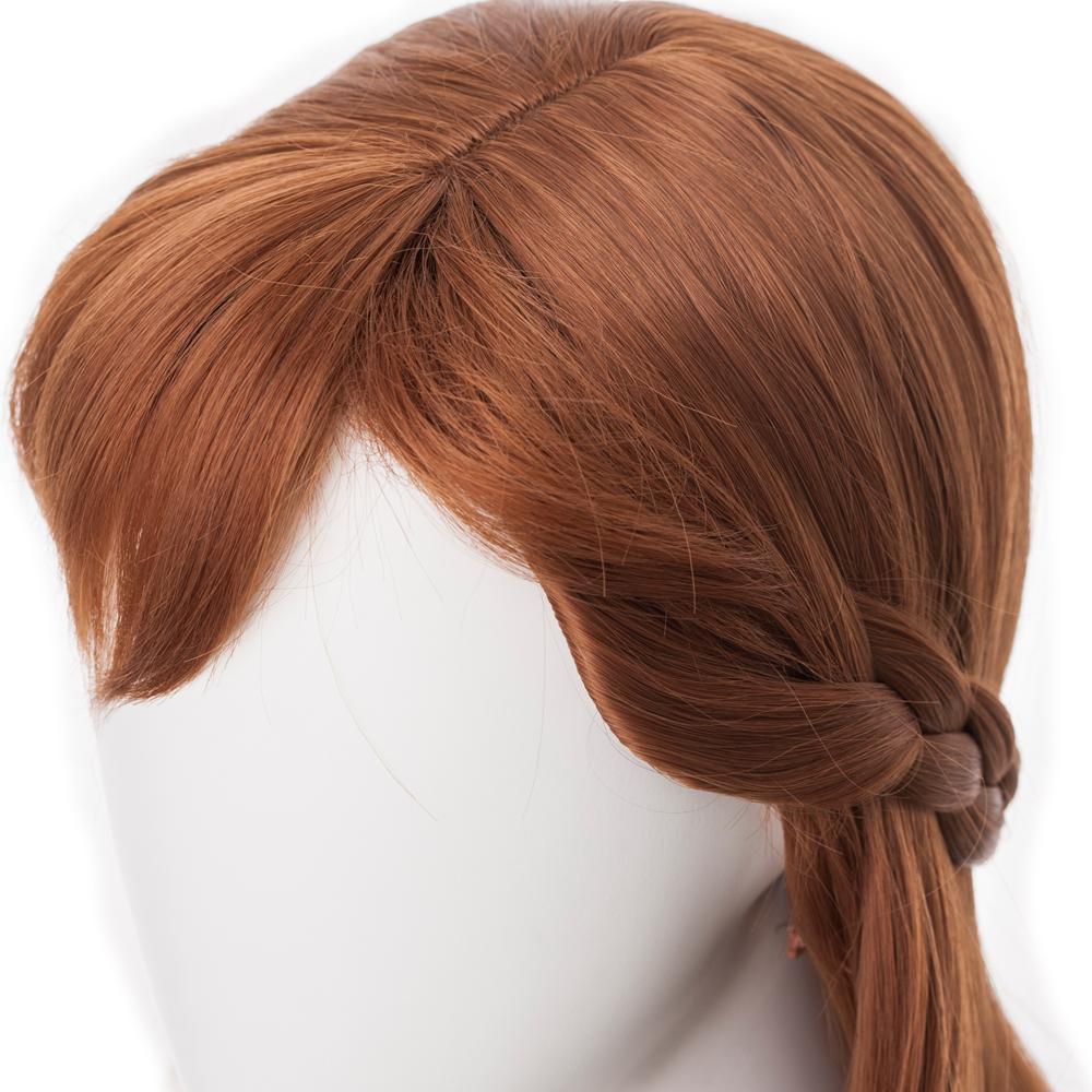 Movie Frozen 2 Princess Anna Brown Cosplay Wigs