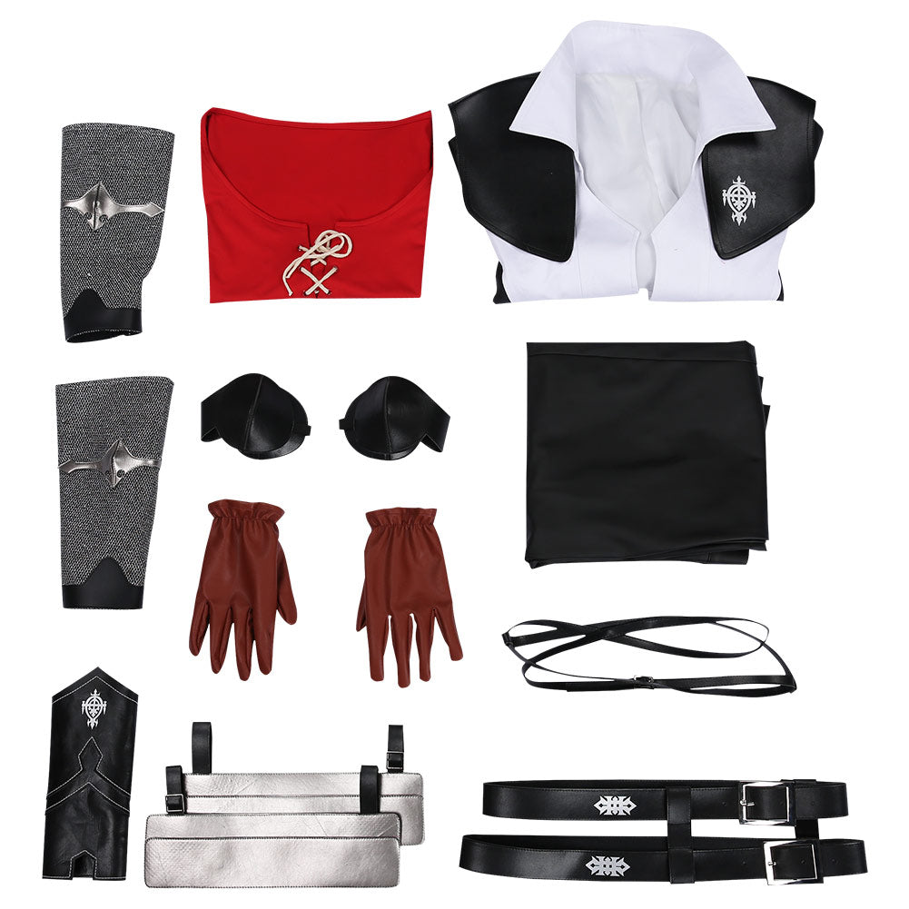 Game Final Fantasy Clive Rosfield Black Set Outfits Cosplay Costume Halloween Carnival Suit