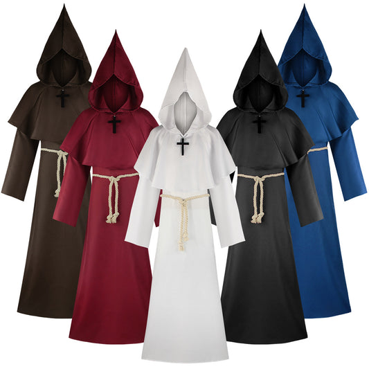 Medieval Monk Robe Monk Clothing Wizard Priest Cos Costume