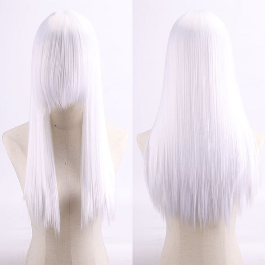 ZF - 26" Long White Wig