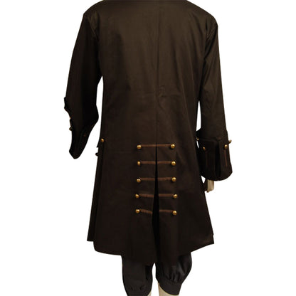 Movie Pirates Of The Caribbean Jack Sparrow Cosplay Costume Set Halloween Carnival Party Suit