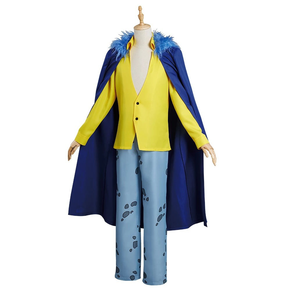 Anime One Piece Cosplay Costume King of the Sea Trafalgar Law Cos Costume Halloween Cosplay Costume