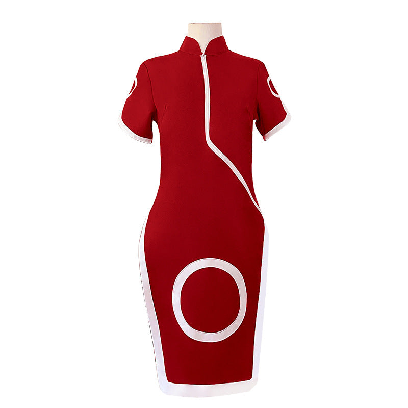 Anime Naruto Sakura Haruno Cheongsam Cosplay Suit