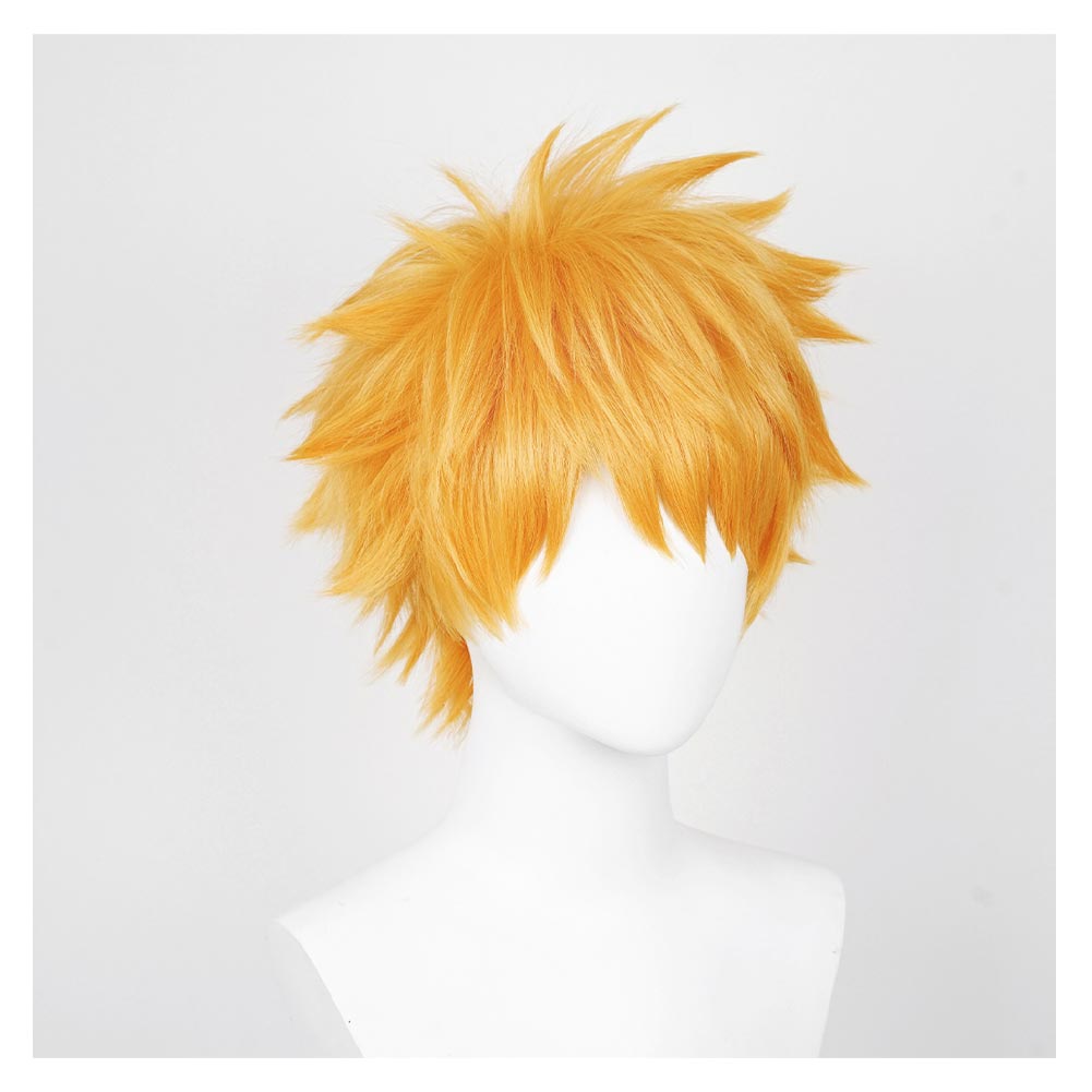 Anime Bleach Kurosaki Ichigo Yellow Cosplay Wig