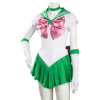 Anime Sailor Moon Kino Makoto Uniform Green Dress Outfit Halloween Carnival Suit Cosplay Costume