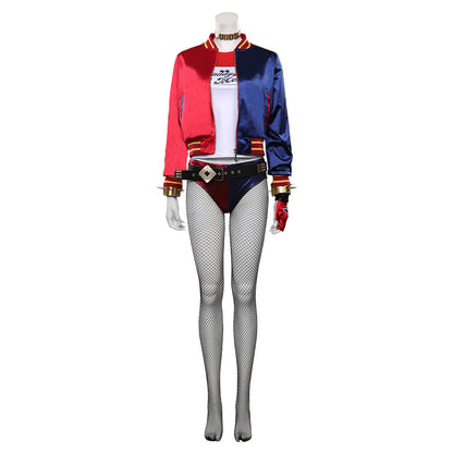 Movie Suicide Squad T-shirt Pants Outfit Harleen Quinzel/Harley Quinn Halloween Carnival Suit Cosplay Costume