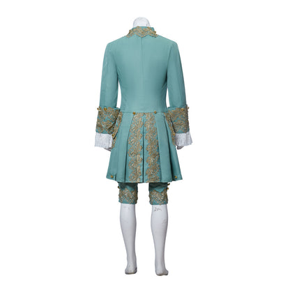 Medieval Court Prince Noble Embroidered Suit