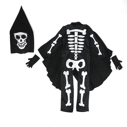 Halloween Costume Children's Performance Skull Cosplay Costume Bone Ghost Party