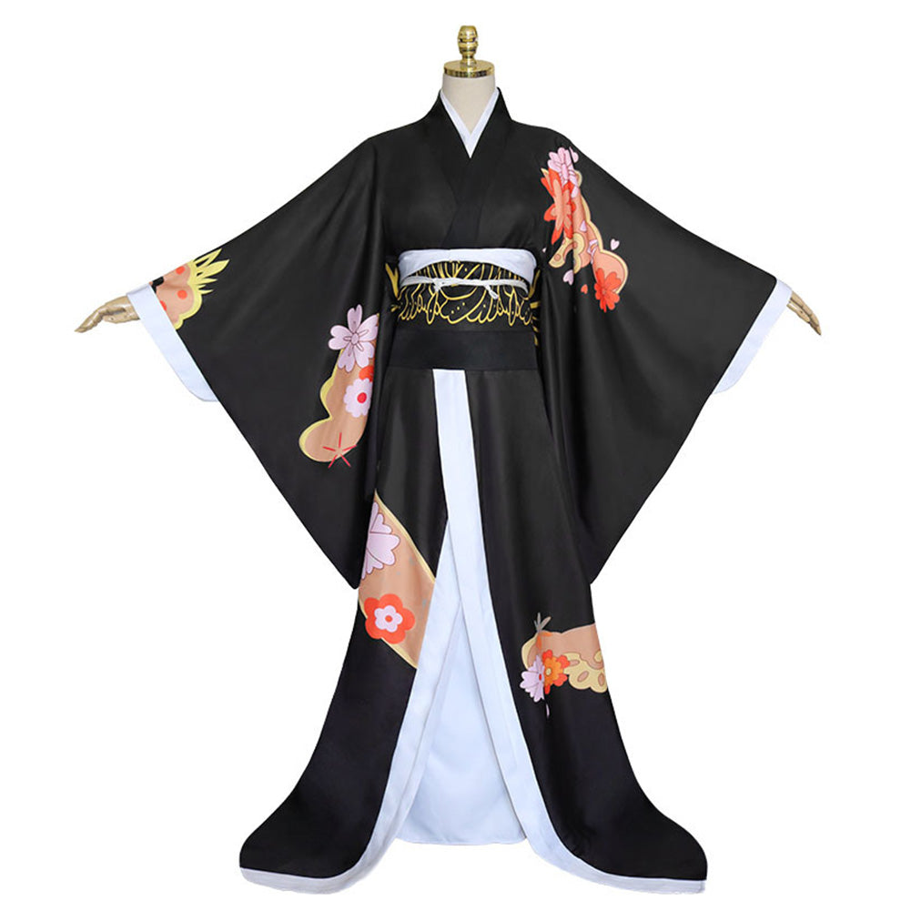 Anime Kibutsuji Muzan Cosplay Costume Kimono Outfits  Halloween Carnival Suit