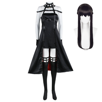 Anime Yor Briar Thorn Princess Black Dress Cosplay Costume Outfits Halloween Carnival Suit